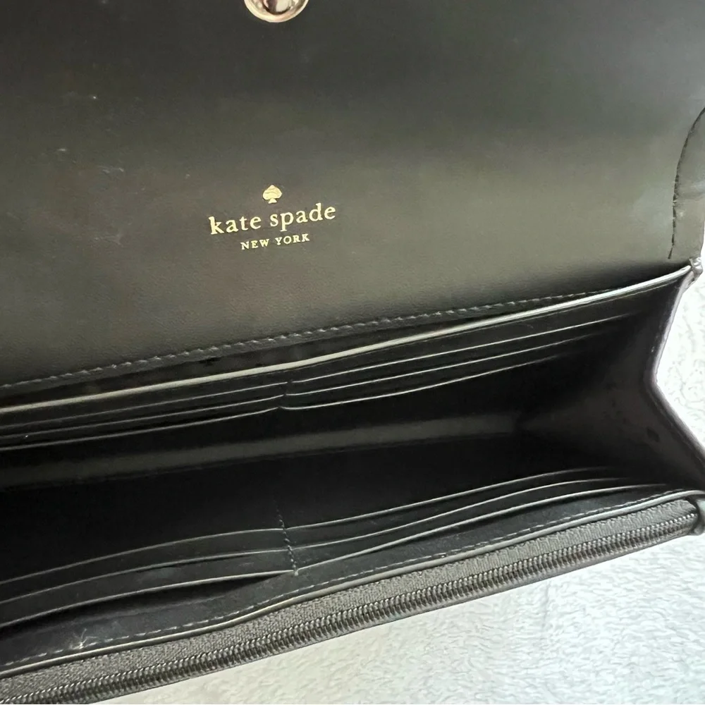 Kate Spade Rosie Flap Wallet - Black - Picture 8 of 13
